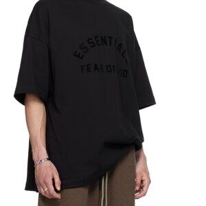 FEAR OF GOD - ESSENTIALS Mock Tee - LARGE ( and I mean large! ) - Black
